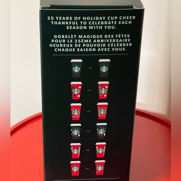 ♥️NEW💚Starbucks Holiday Color Changing Reusable Hot Cups Box Set of 6 - Picture 4 of 7